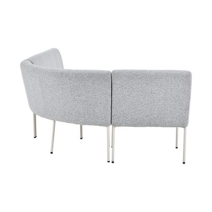 Eetkamerbank Riff van Starfurn, beige element combineerbaar met het hoekelement