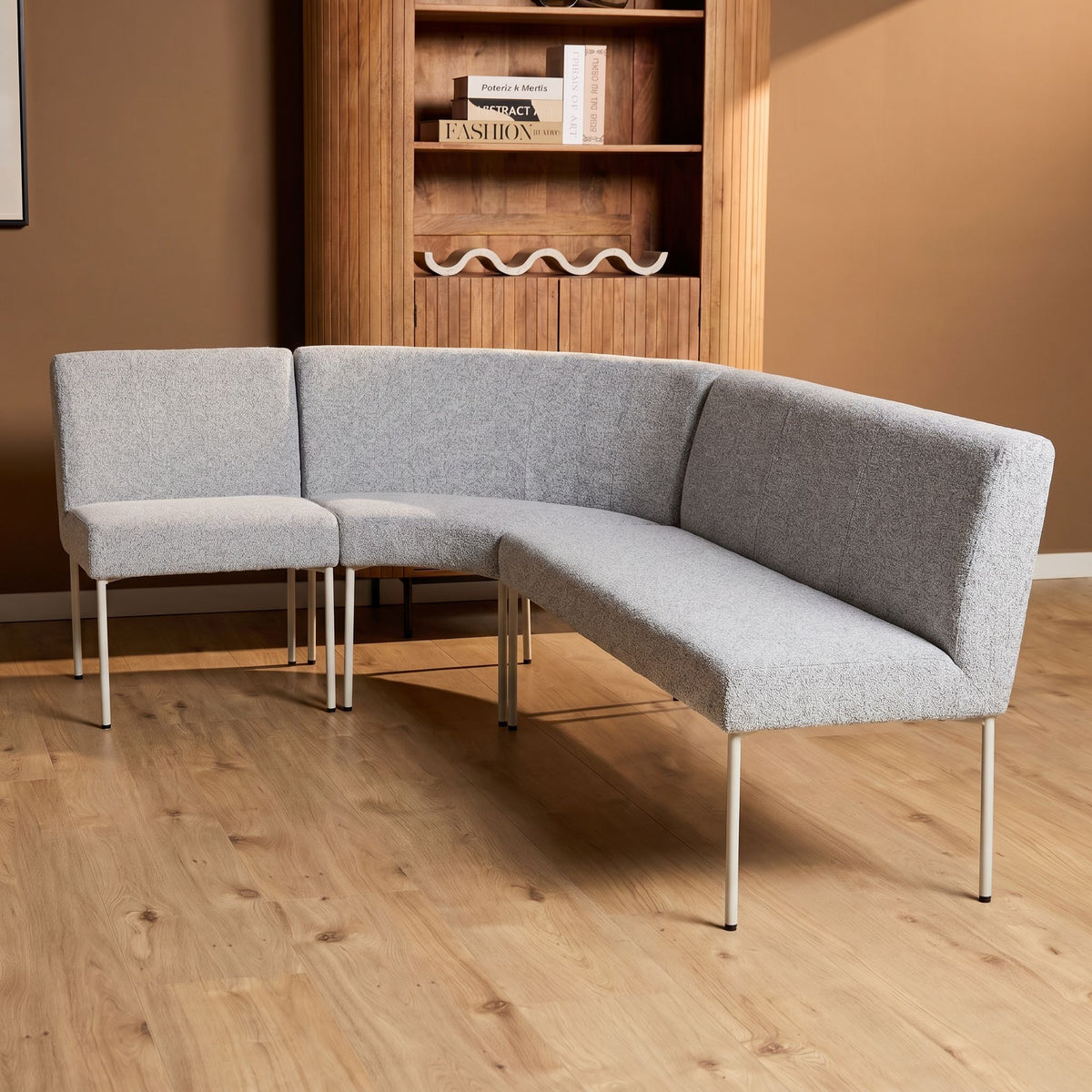 Eetkamerbank Riff Element 200cm van Starfurn met koudschuim vulling