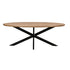 Ovale eettafel Jesper mangohout Pecan 180cm van Livingfurn
