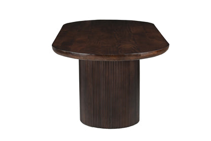 Ovale eettafel Sevilla 220cm van Livingfurn in Chestnut