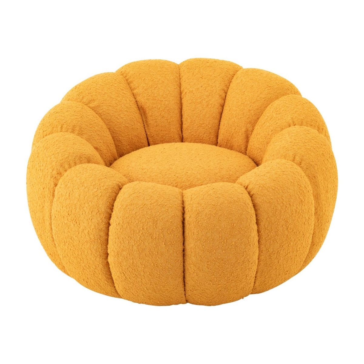 Fauteuil Flower Mousse Jaune Moutarde J-Line