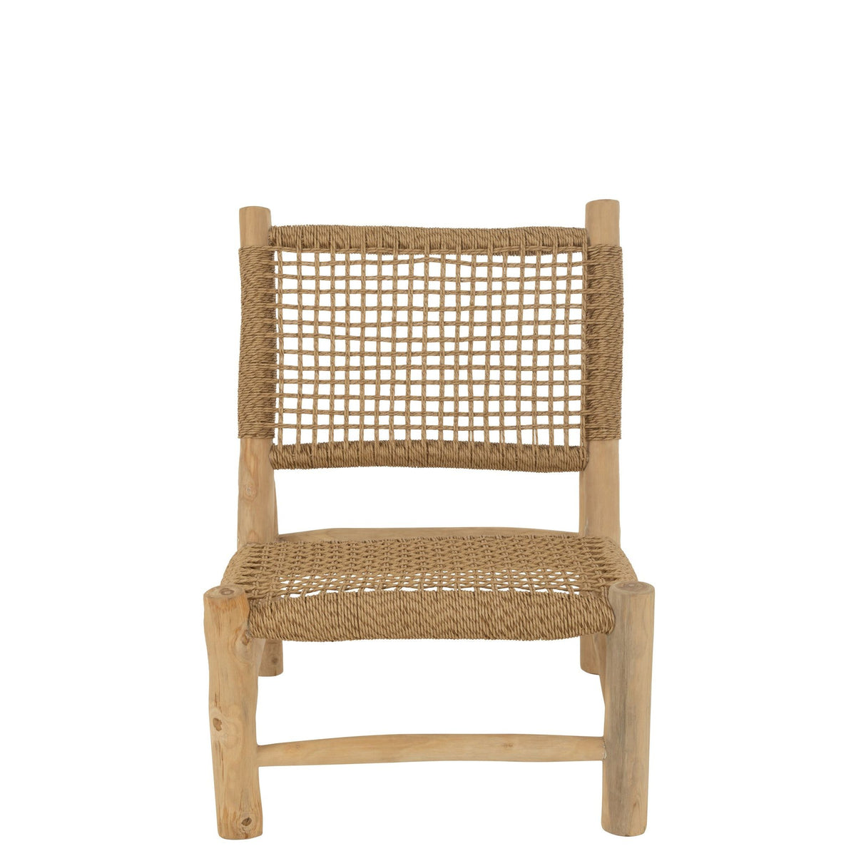 Fauteuil Vita Teck/Plastique Naturel J-Line