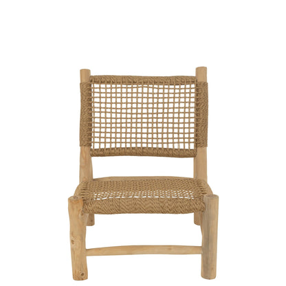 Fauteuil Vita Teck/Plastique Naturel J-Line