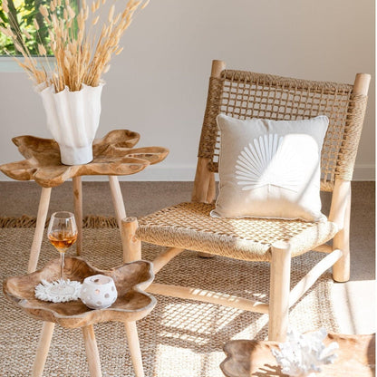 Fauteuil Vita Teck/Plastique Naturel J-Line