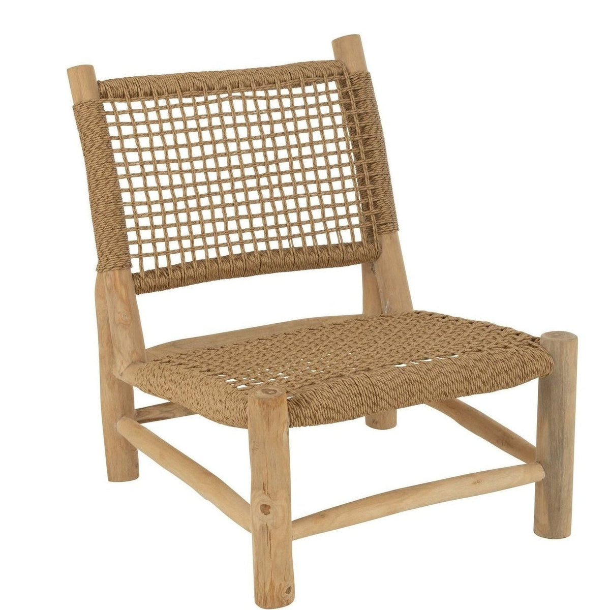 Fauteuil Vita Teck/Plastique Naturel J-Line