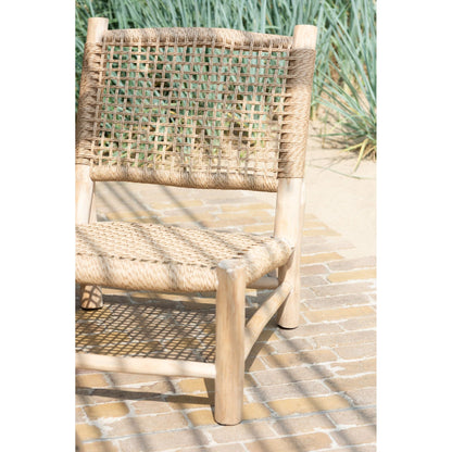 Fauteuil Vita Teck/Plastique Naturel J-Line