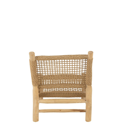 Fauteuil Vita Teck/Plastique Naturel J-Line