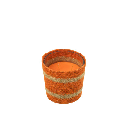 Bougie parfumée Cierge en cire orange petit - 45 heures J-Line