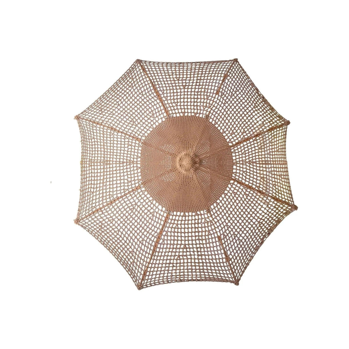 Handgeknoopte Parasol - Pacific Sand Rond - 250cm - Handgeknoopte parasol - Todo Bien - livinglovely.nl
