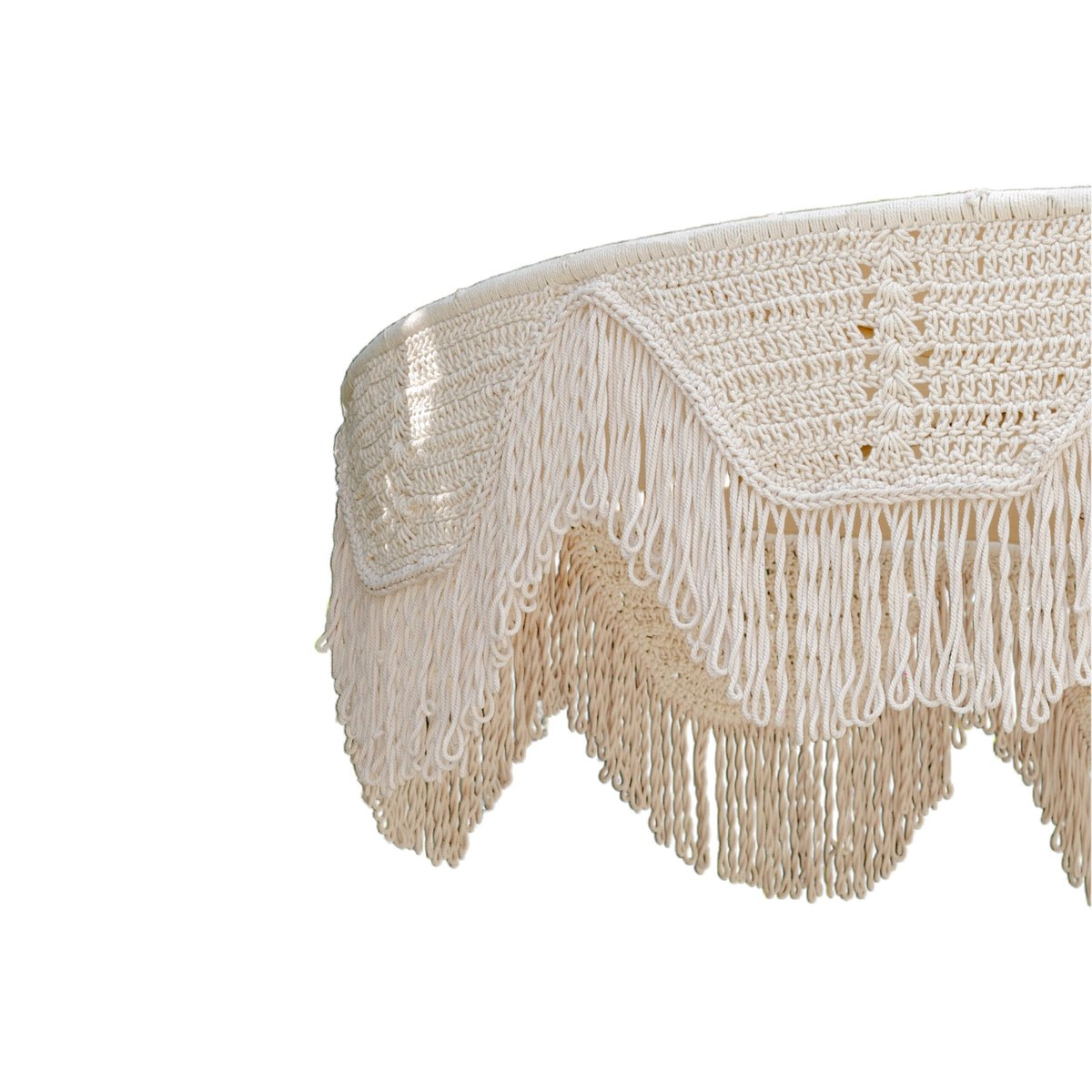 Handgeknoopte Parasol - Polynesië- Crème 250cm - Handgeknoopte parasol - Todo Bien - livinglovely.nl