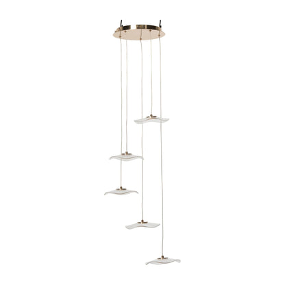 Suspension Fleur Acrylique Or Large J-Line