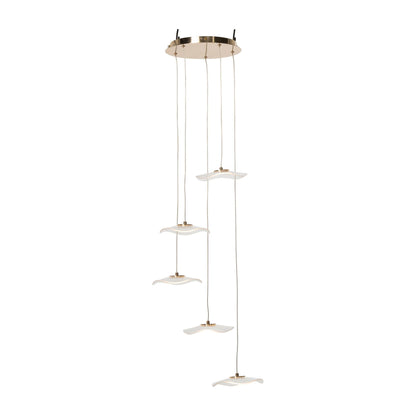 Suspension Fleur Acrylique Or Large J-Line