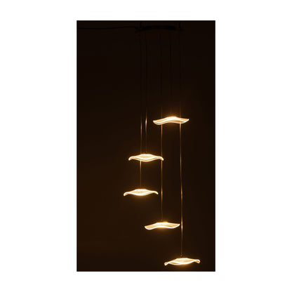 Suspension Fleur Acrylique Or Large J-Line