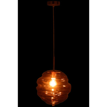 Suspension en verre marron