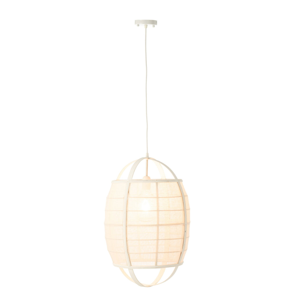 Suspension Ion Lin/Bambou Blanc Petite J-Line