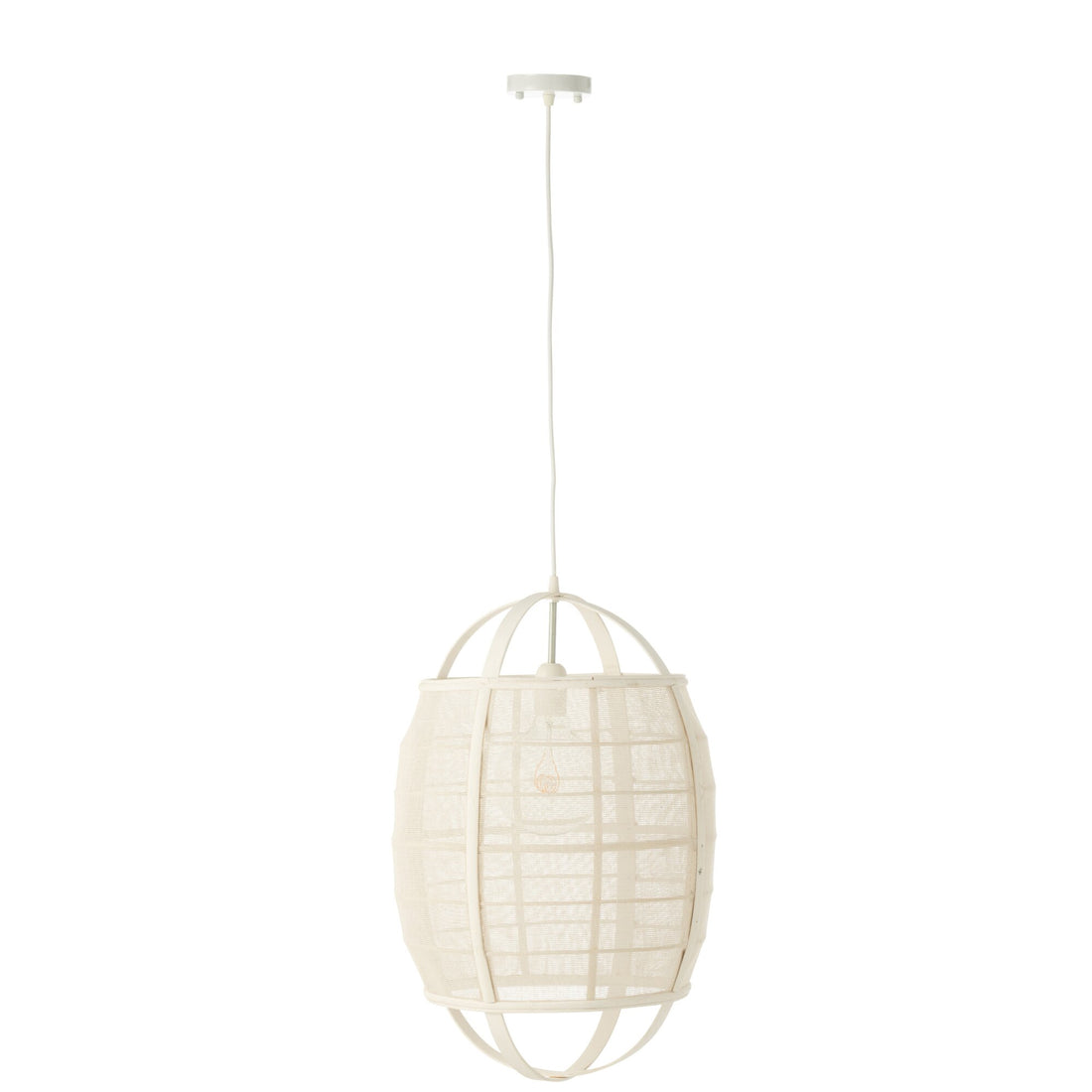 Suspension Ion Lin/Bambou Blanc Petite J-Line