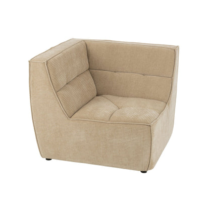 Hoekstuk Modulaire Sofa Donker Beige J-Line