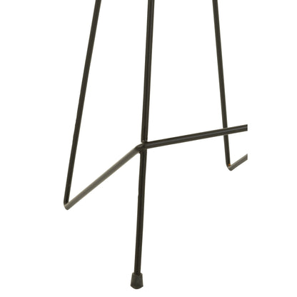 J-Line Tabouret de bar Bois de teck/Fer noir
