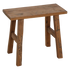 Java Carpenter bankje 35cm van Raw Materials, laag bankje van gerecycled teakhout in naturel