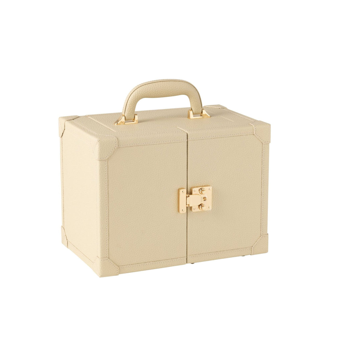 Coffret à Bijoux Avec Poignée Similicuir Beige J-Line