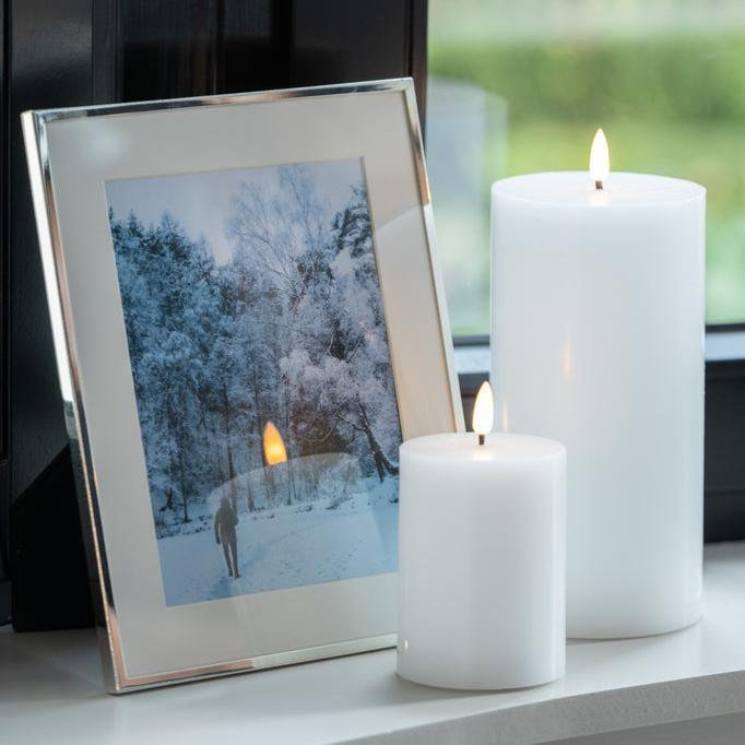 Kaars Led Wit Large - LED Kaars - J-Line - livinglovely.nl