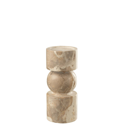 Bougeoir Marbre Beige Petit J-Line