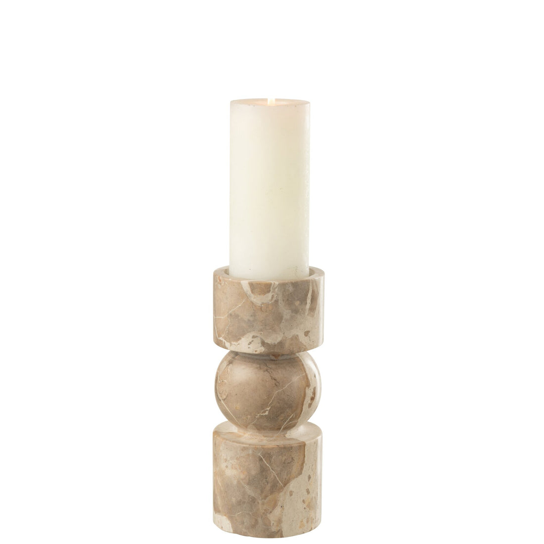 Bougeoir Marbre Beige Petit J-Line