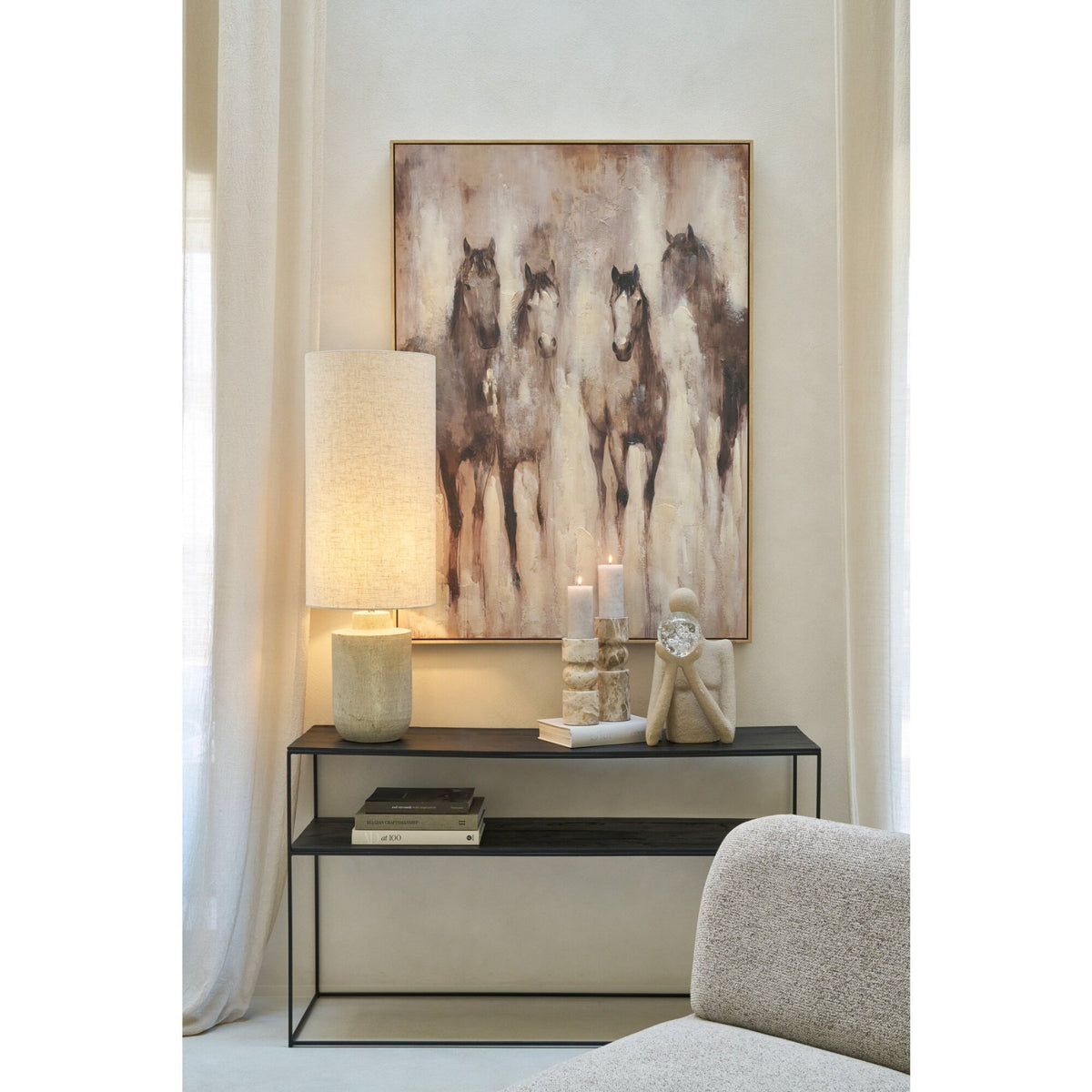Bougeoir Marbre Beige Petit J-Line