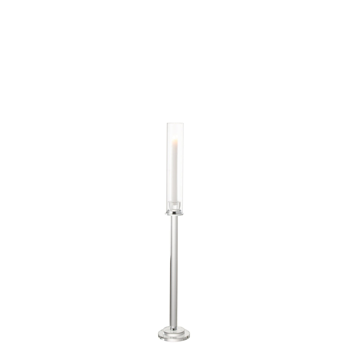 Bougeoir Moira Verre Transparent Petit H80cm J-Line