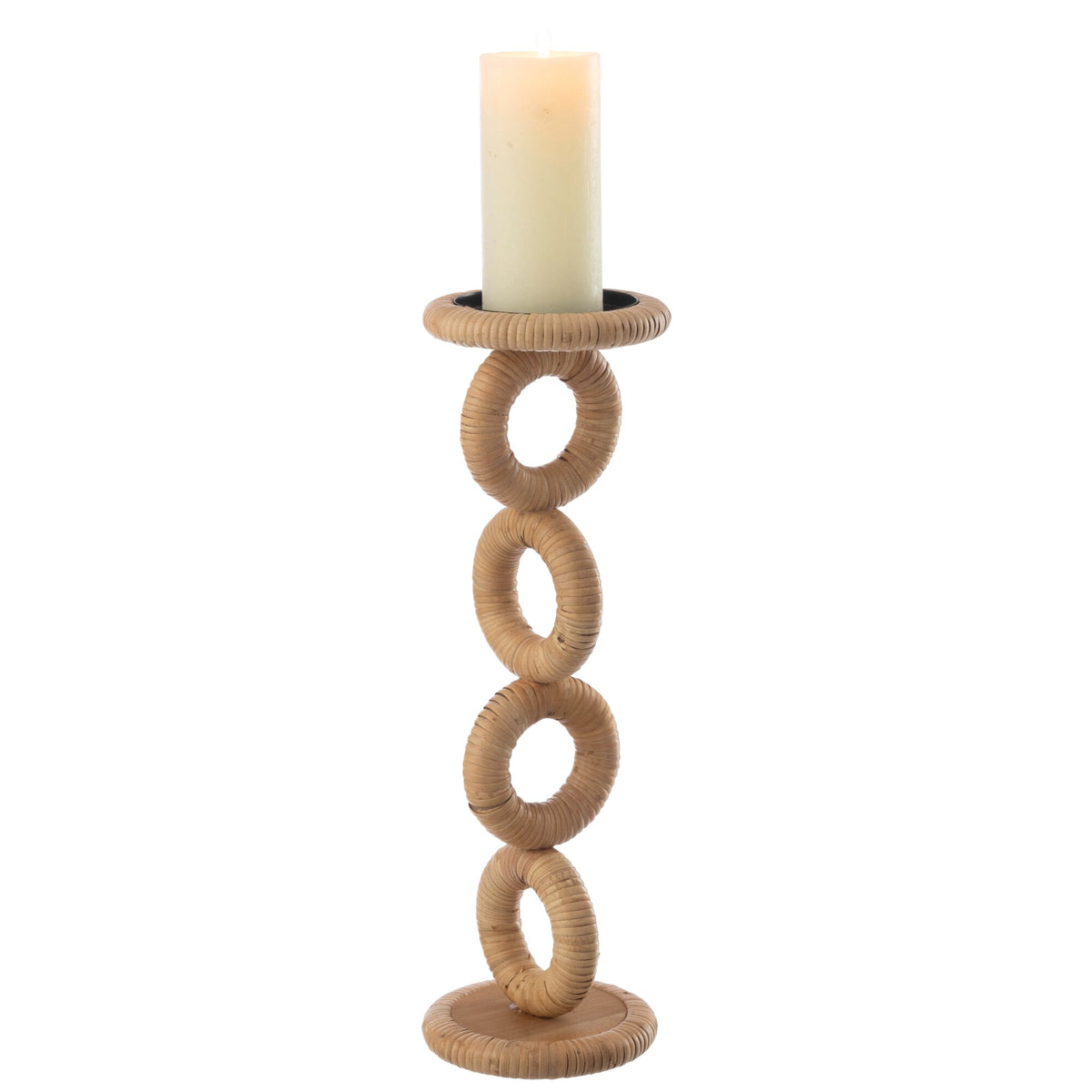 Bougeoir Anneau MDF Naturel Large J-Line