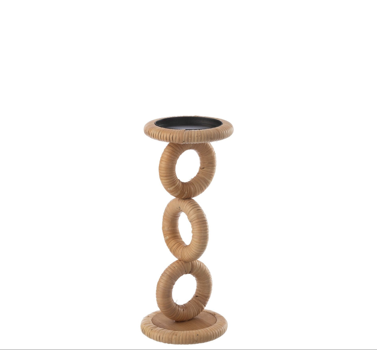 Bougeoir anneau MDF naturel petit J-Line