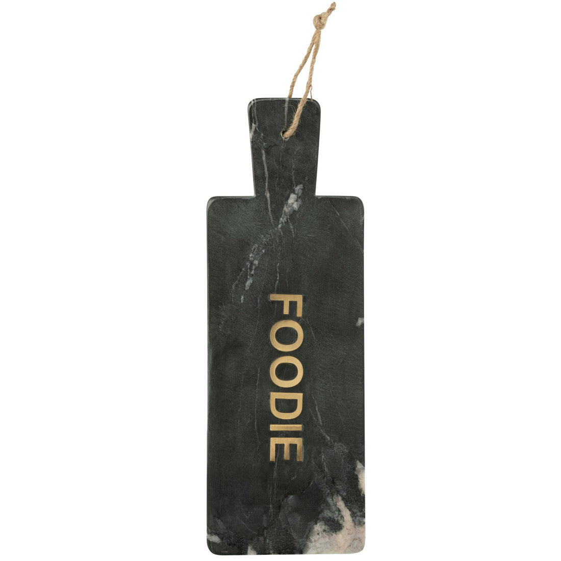 Planche à fromage Foodie Rectangulaire Marbre Noir/Doré Large J-Line