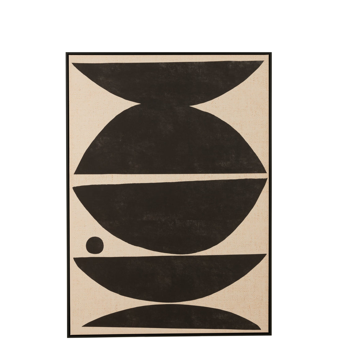 Cadres Formes Ethniques Bois/Toile Marron/Noir J-Line