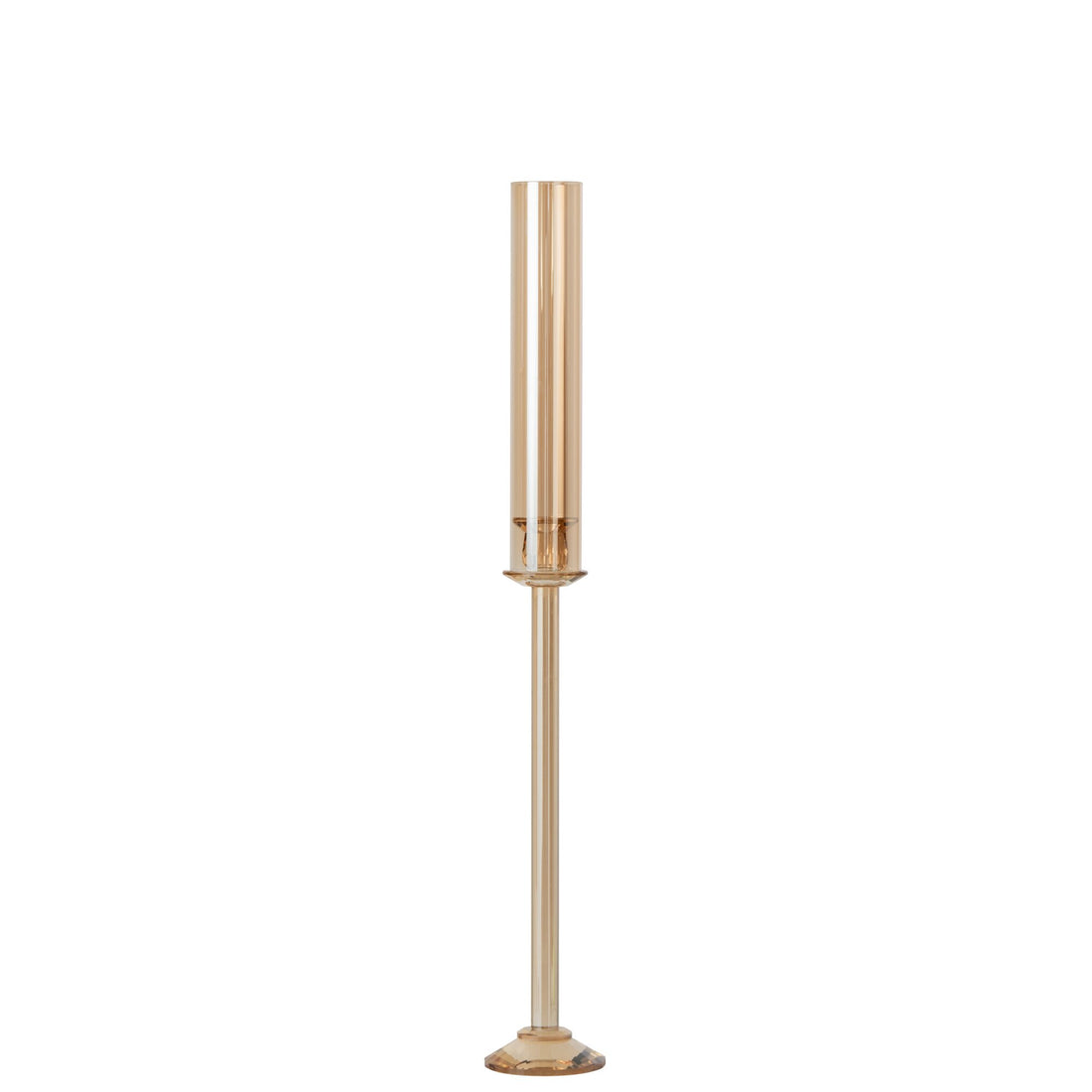 Kandelaar Kristal Goud Medium van J-Line, kristallen kandelaar in goud van Ø11cm x H80cm