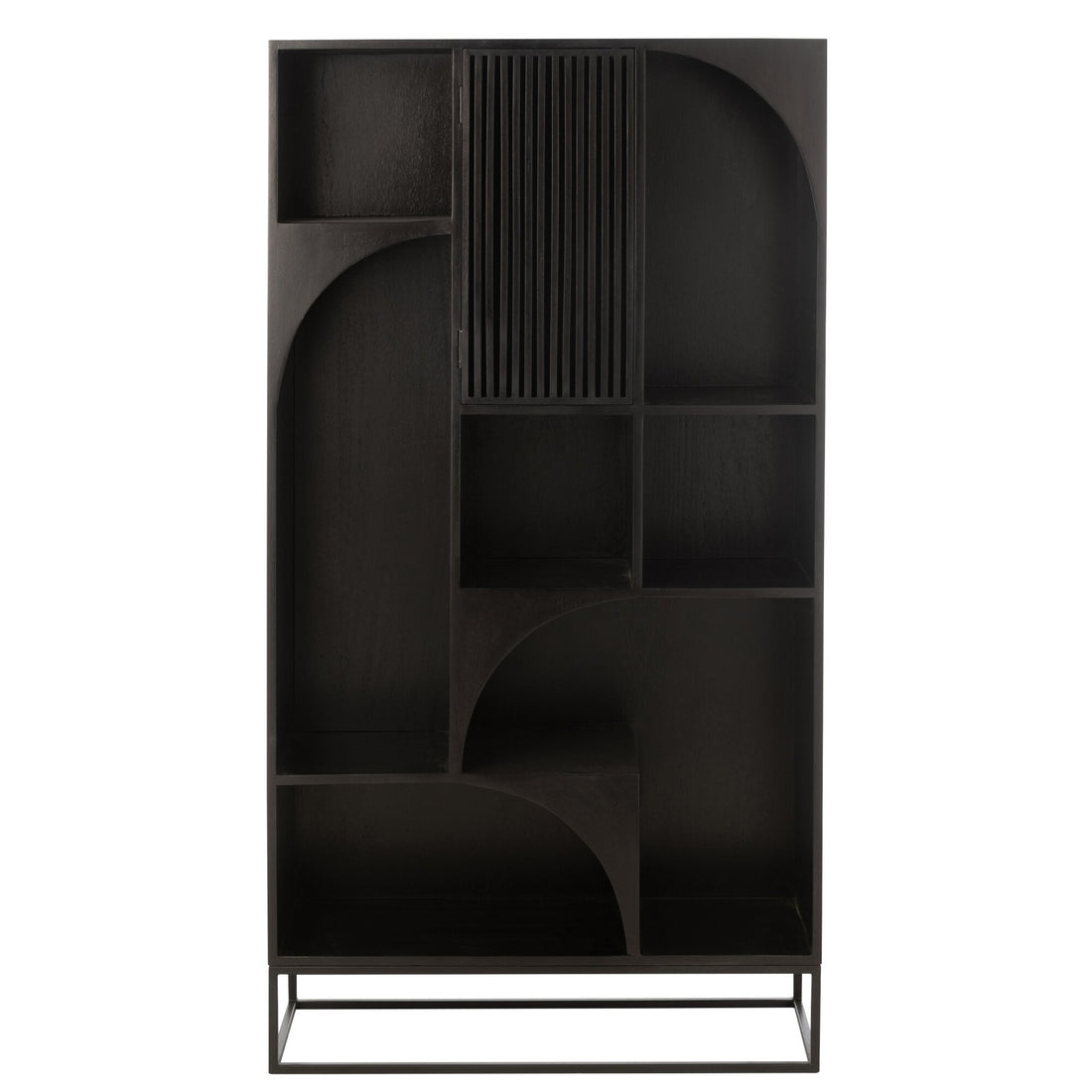 Meuble Mode Bois de Manguier/MDF Noir J-Line