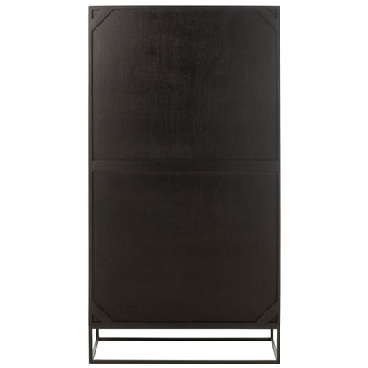 Meuble Mode Bois de Manguier/MDF Noir J-Line