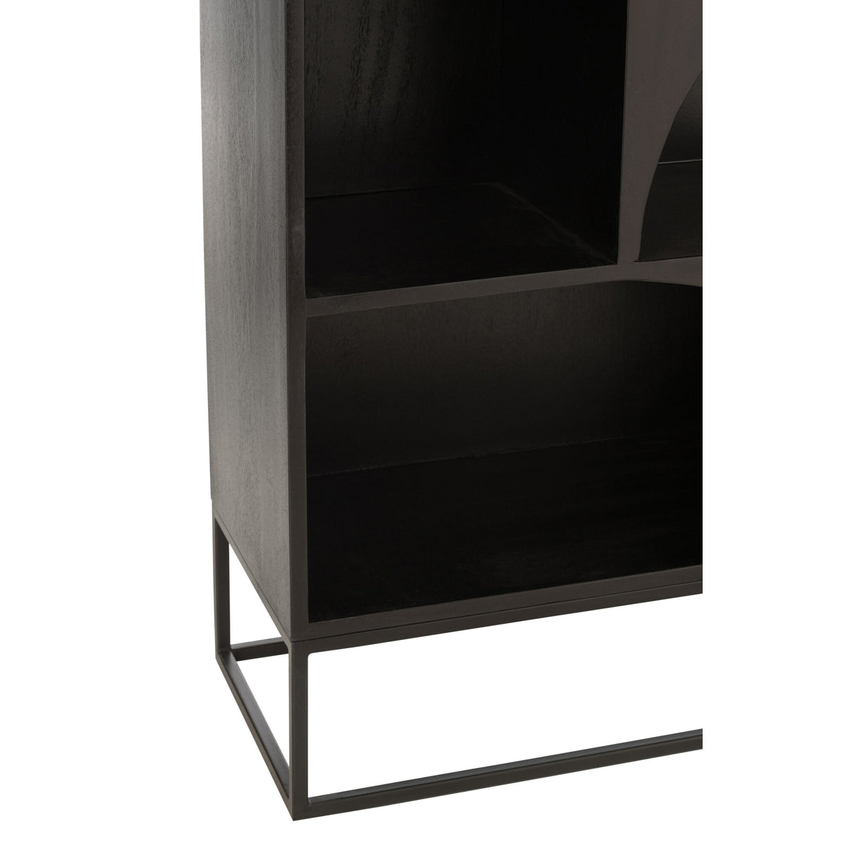 Meuble Mode Bois de Manguier/MDF Noir J-Line