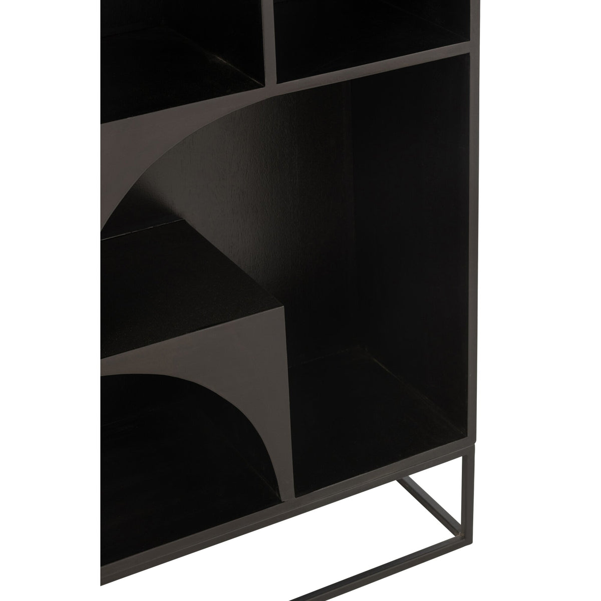 Meuble Mode Bois de Manguier/MDF Noir J-Line