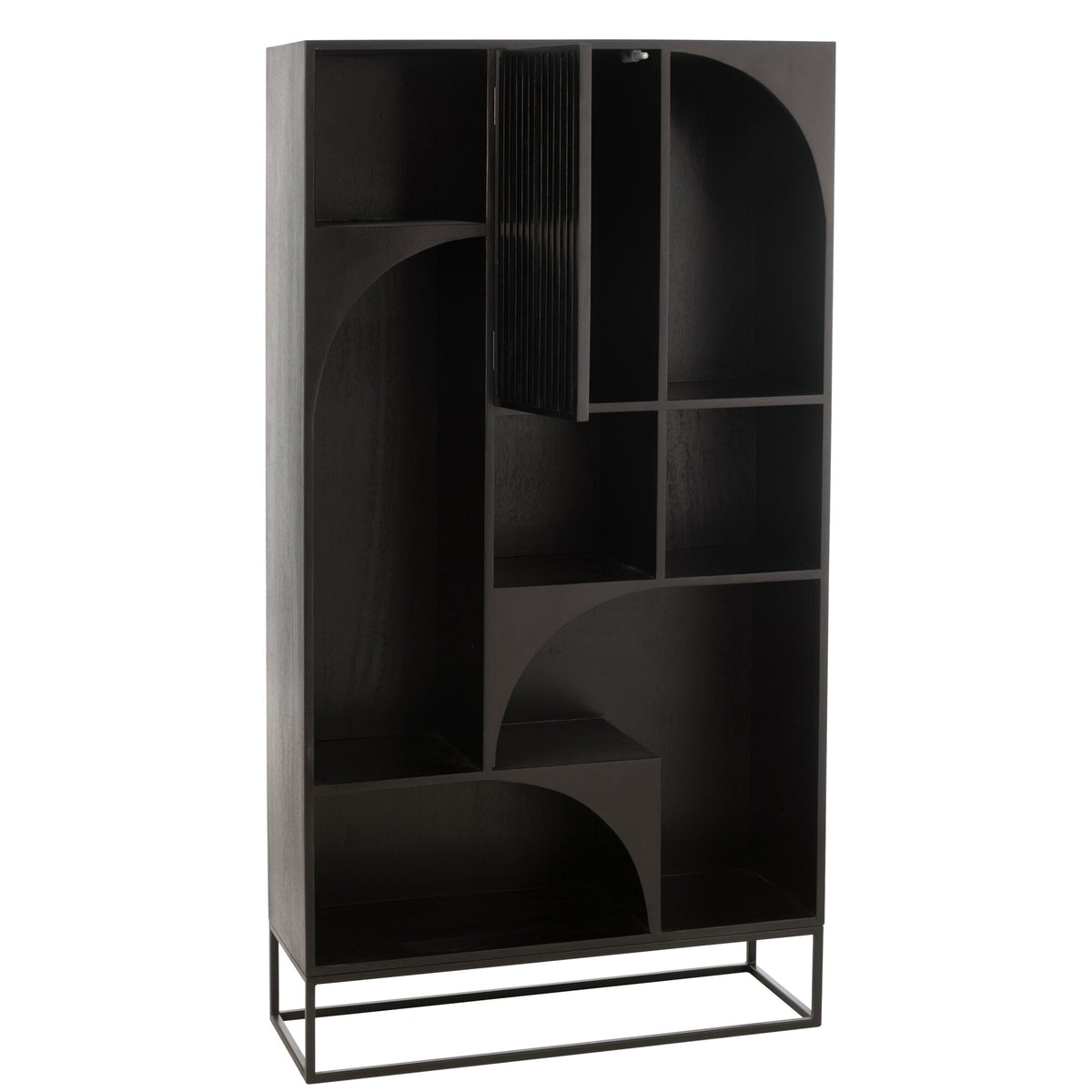 Meuble Mode Bois de Manguier/MDF Noir J-Line