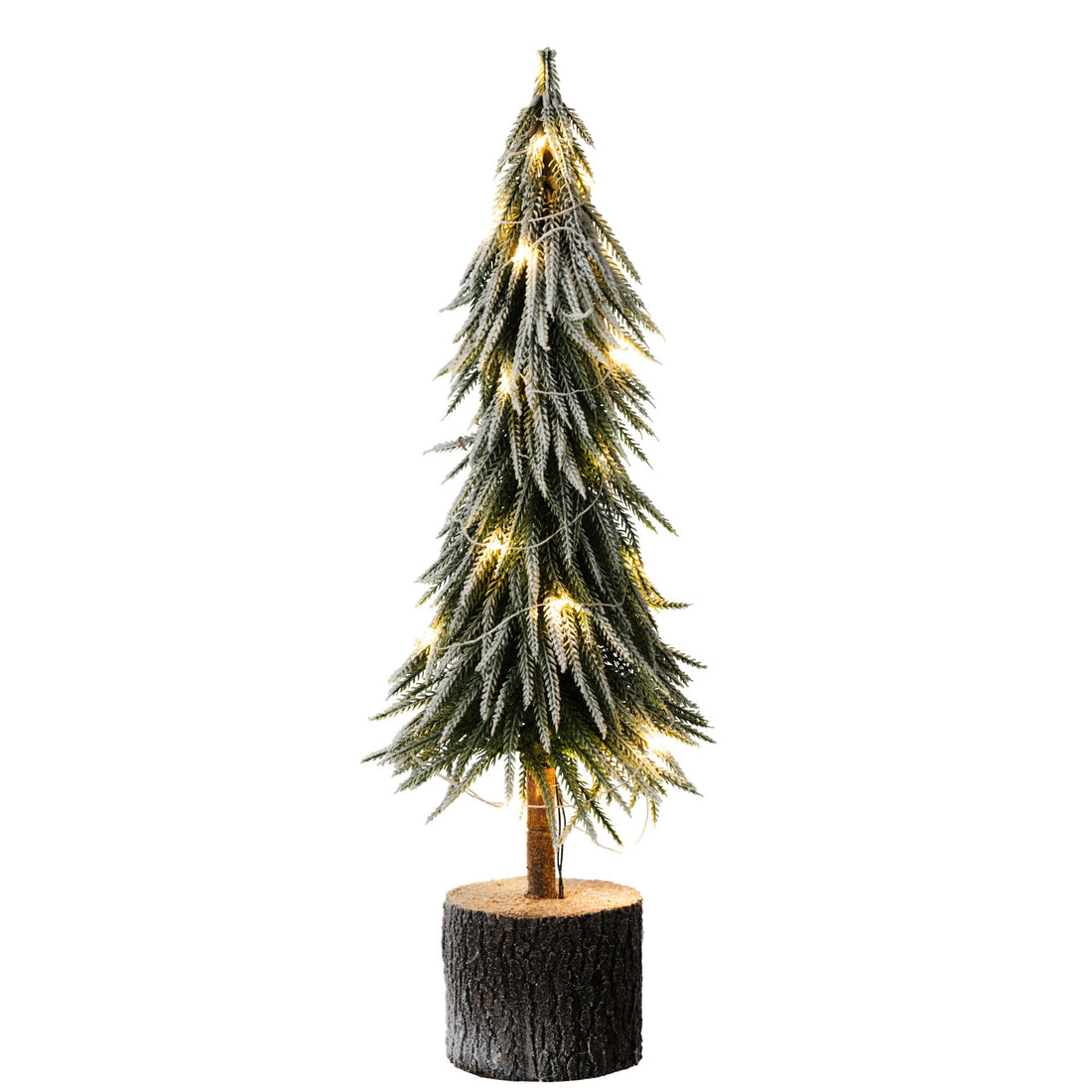 Sapin de Noël A+Led Neige Artificielle Vert Grand H60cm J-Line