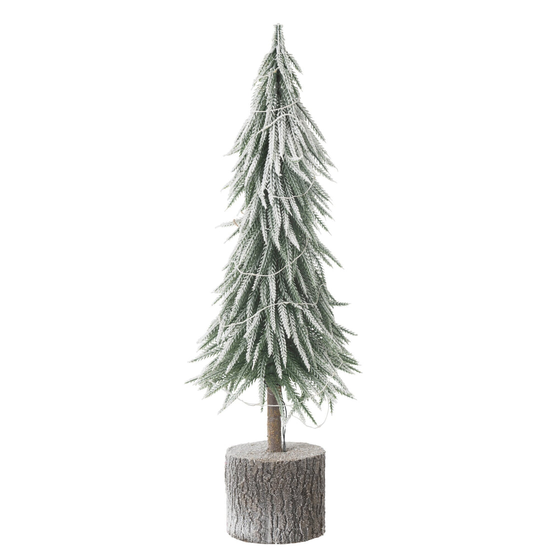 Sapin de Noël A+Led Neige Artificielle Vert Grand H60cm J-Line