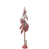 Kerstboom Grote Bessen Rood Medium van J-Line, trossen rode bessen met witte rijp op een houten stam