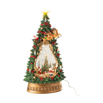 Village de Noël avec éclairage multicolore J-Line