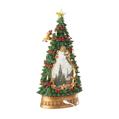 Village de Noël avec éclairage multicolore J-Line