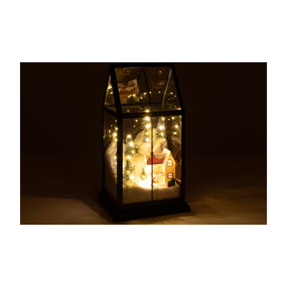 Village de Noël en verre LED multicolore Small J-Line
