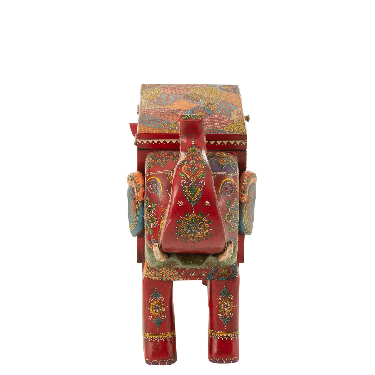 Valise Éléphant Delhi Bois de manguier Mix J-Line