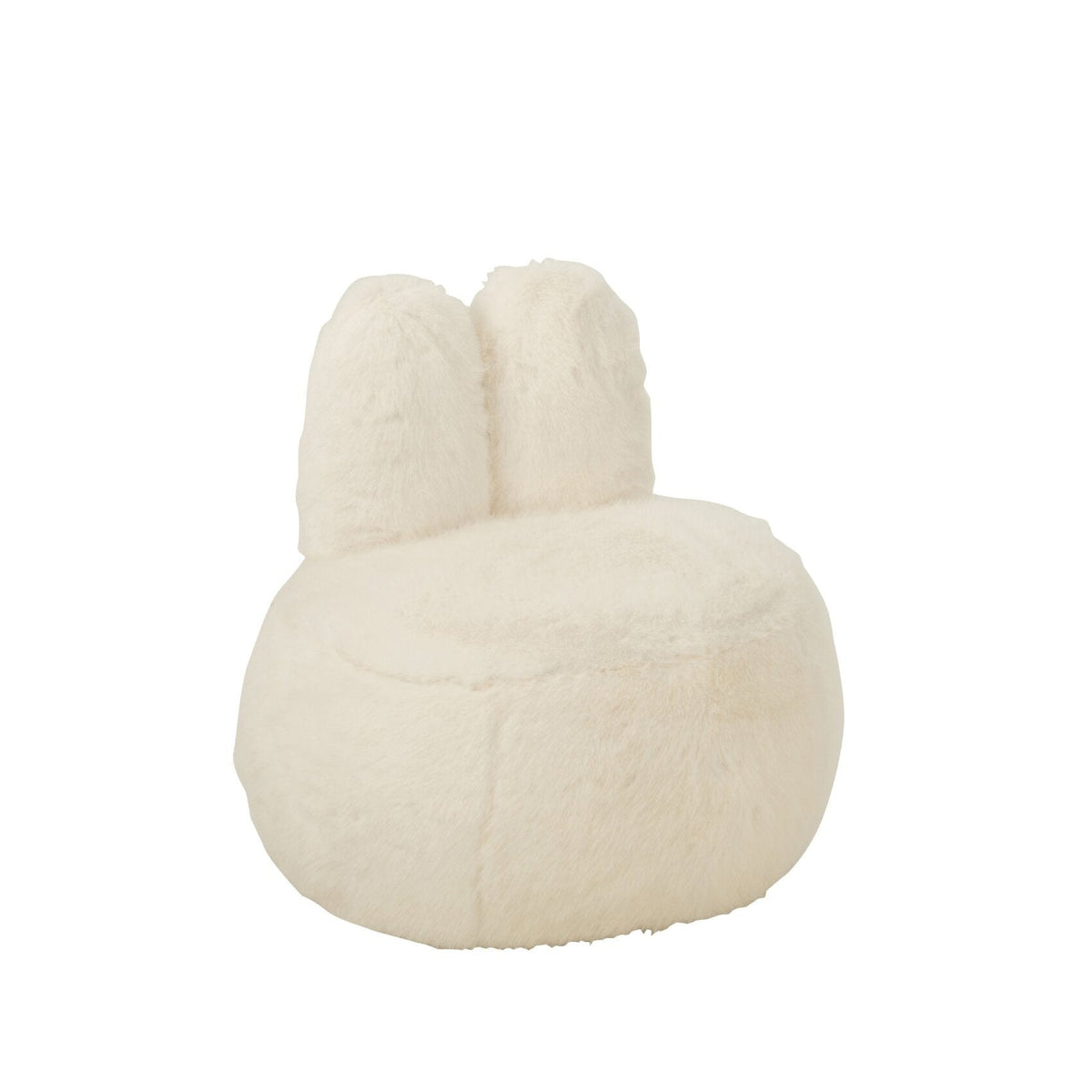 Tabouret Fur With Bunny Ears Bois Blanc J-Line