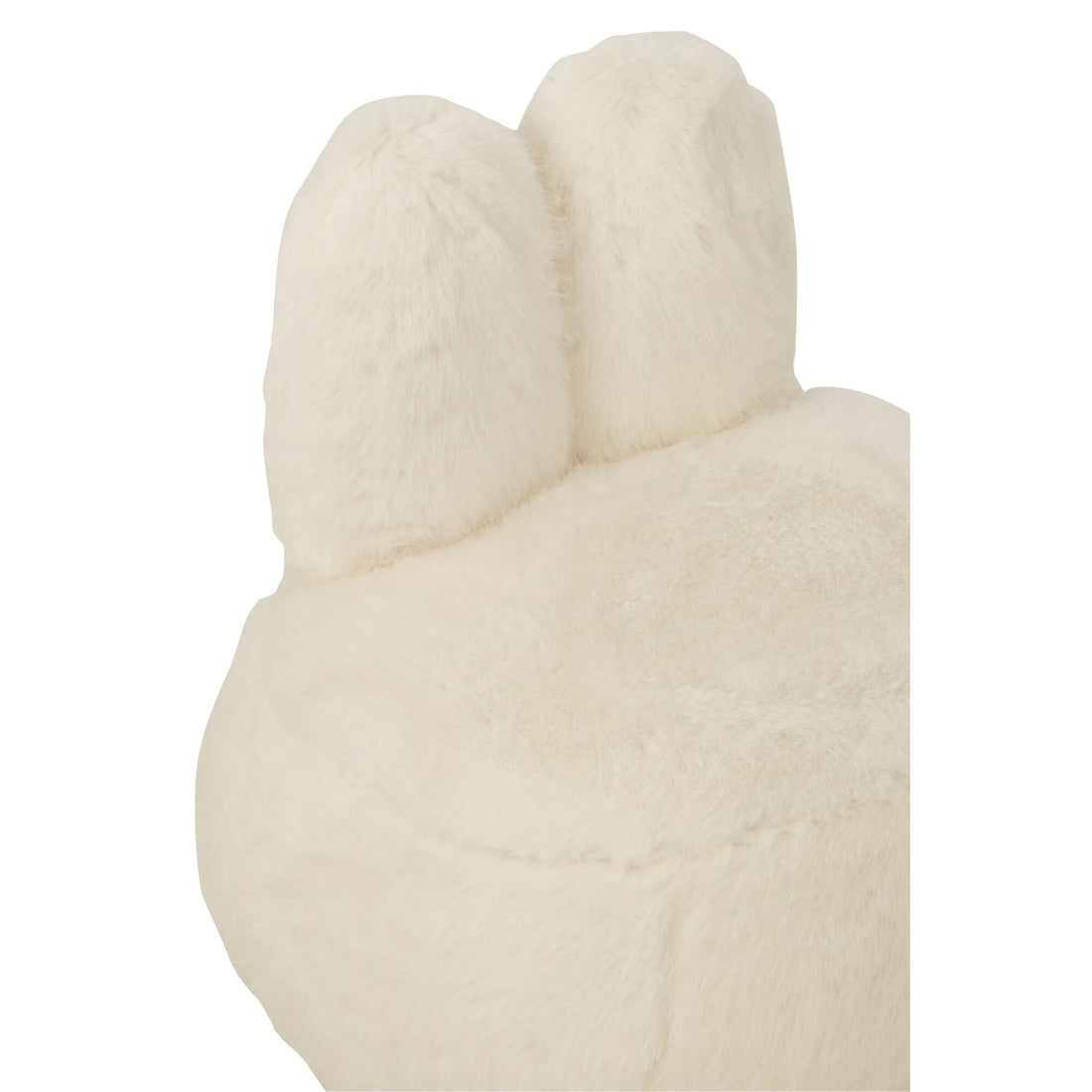 Tabouret Fur With Bunny Ears Bois Blanc J-Line