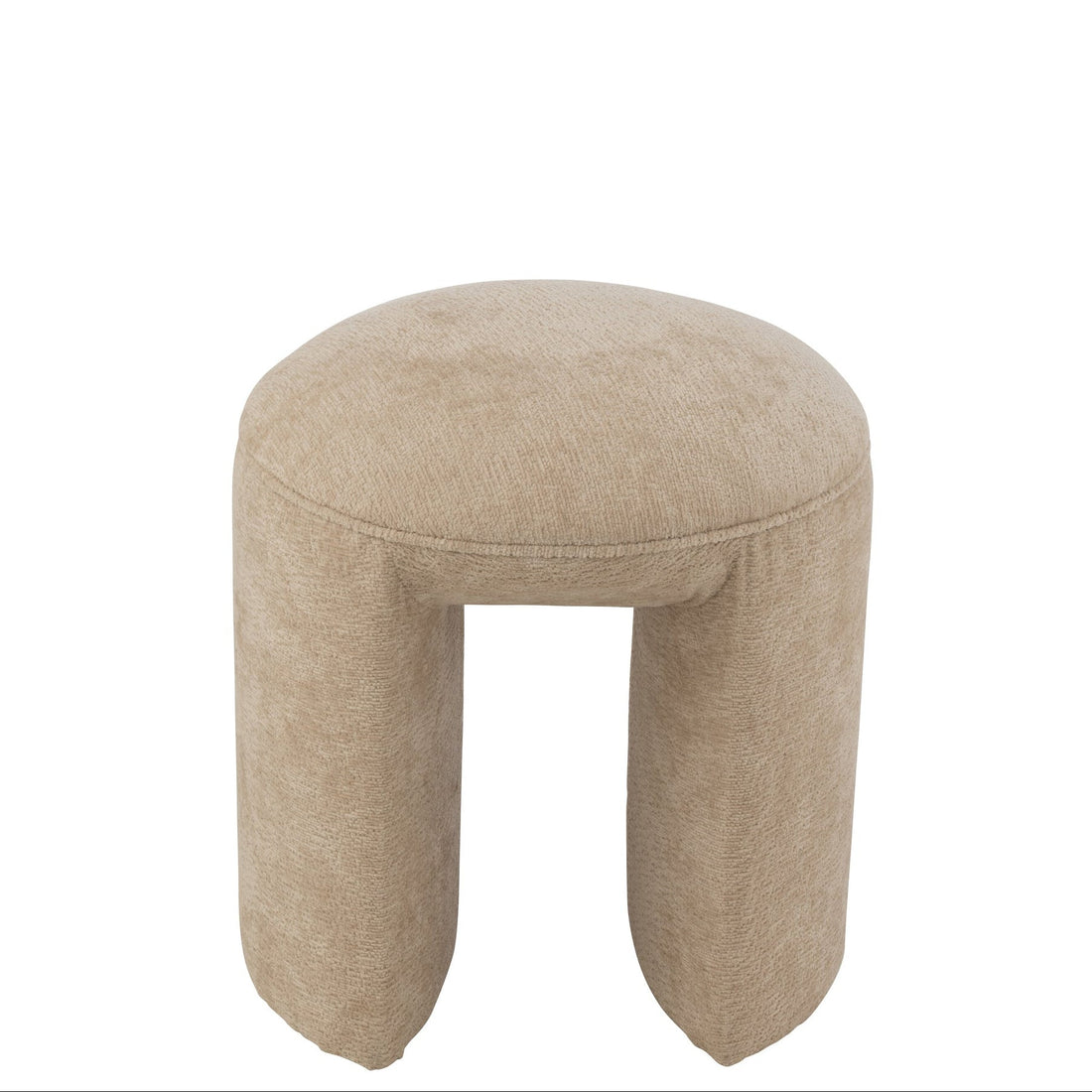 Tabouret Rond Textile Beige J-Line