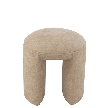 Tabouret Rond Textile Beige J-Line